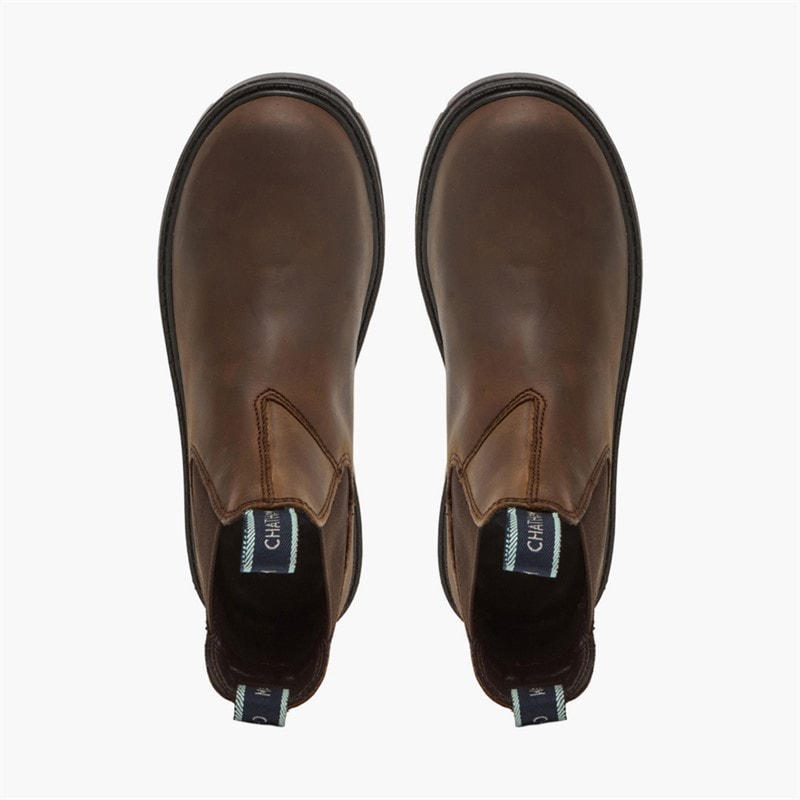 Womens Higger Chelsea Boots Chocolate - Image 4