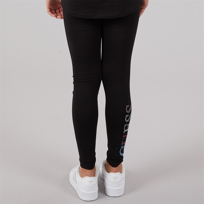 Girls Leggings Jet Black A996 - Image 2