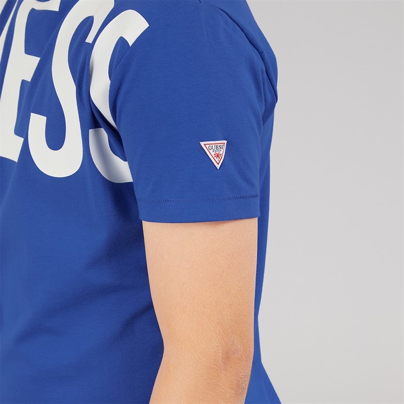 Boys Minime T-Shirt Florescent Blue - Image 3