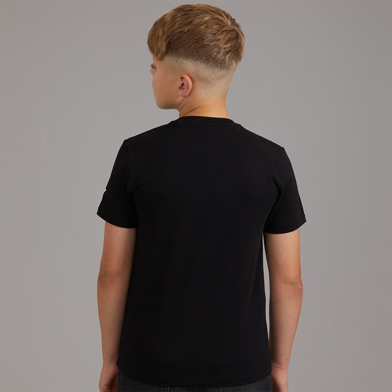 Boys Minime T-Shirt Jet Black A996 - Image 2