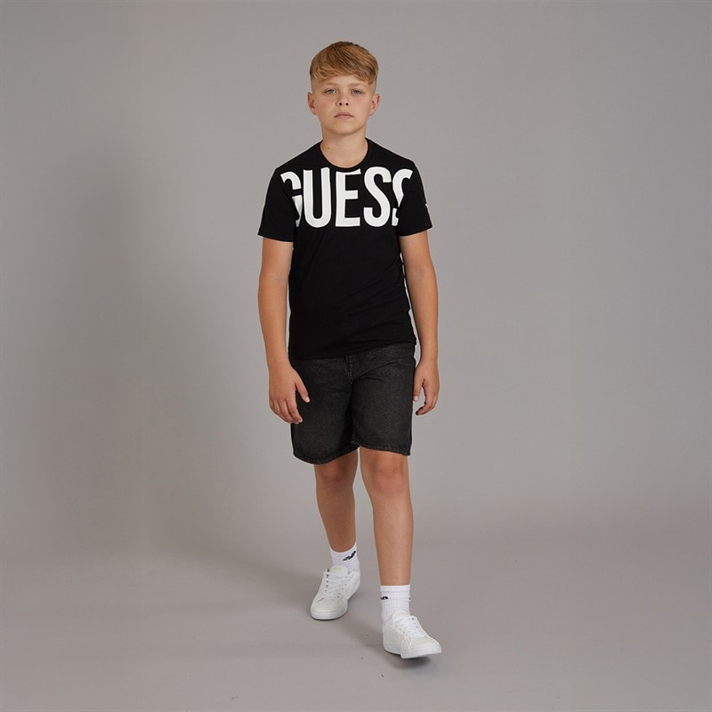 Boys Minime T-Shirt Jet Black A996 - Image 4
