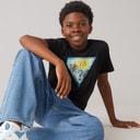 Boys T-Shirt Jet Black A996