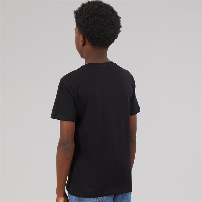 Boys T-Shirt Jet Black A996 - Image 2