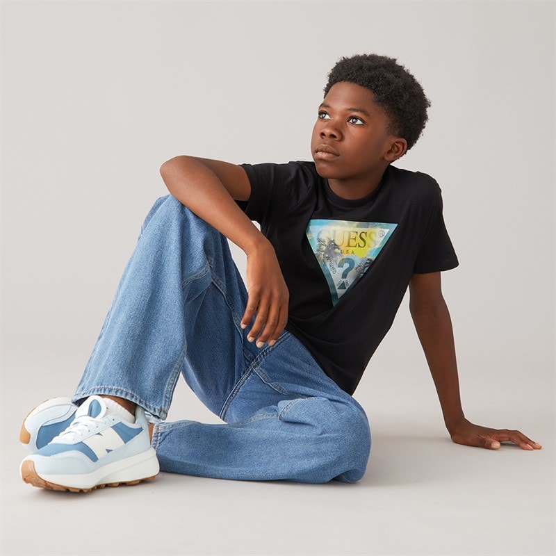 Boys T-Shirt Jet Black A996 - Image 4