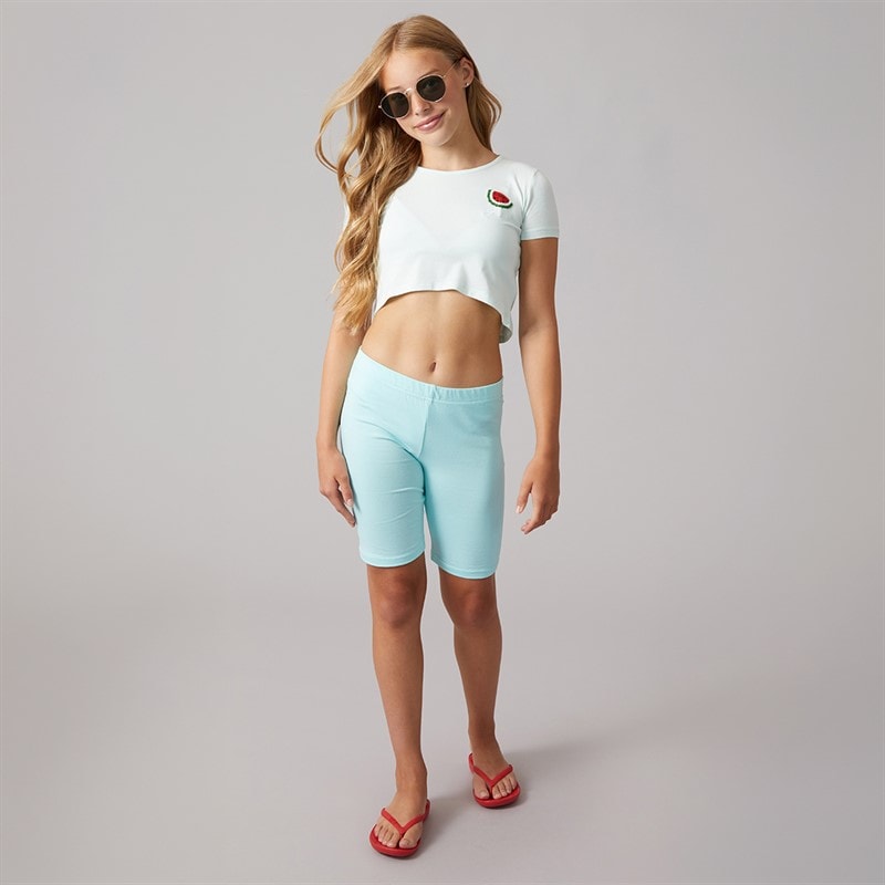 Girls Crop T-Shirt Peaceful Green - Image 4