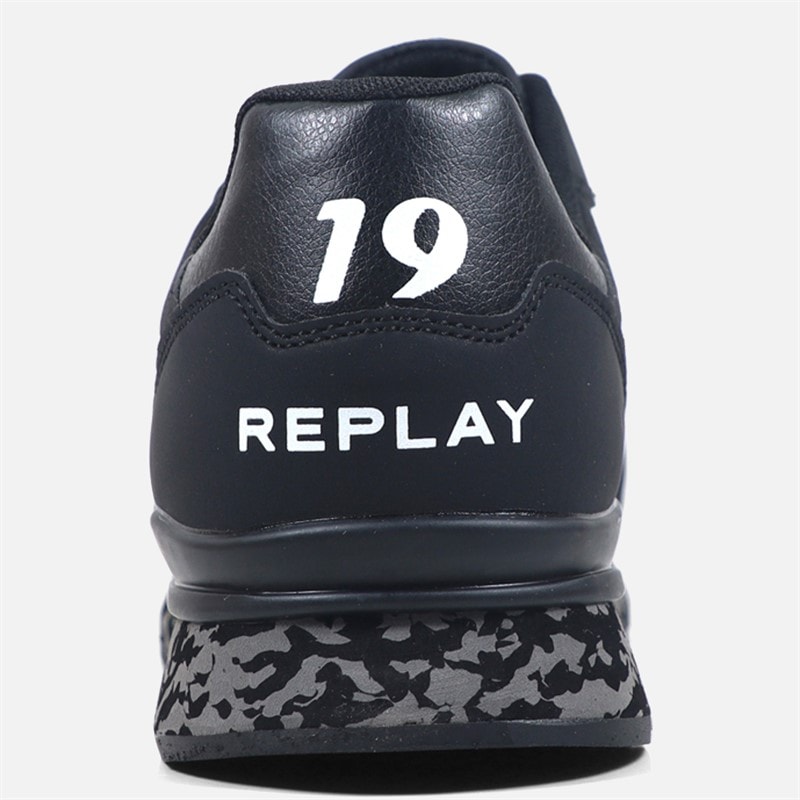 Mens Arthur Trainers Black - Image 4