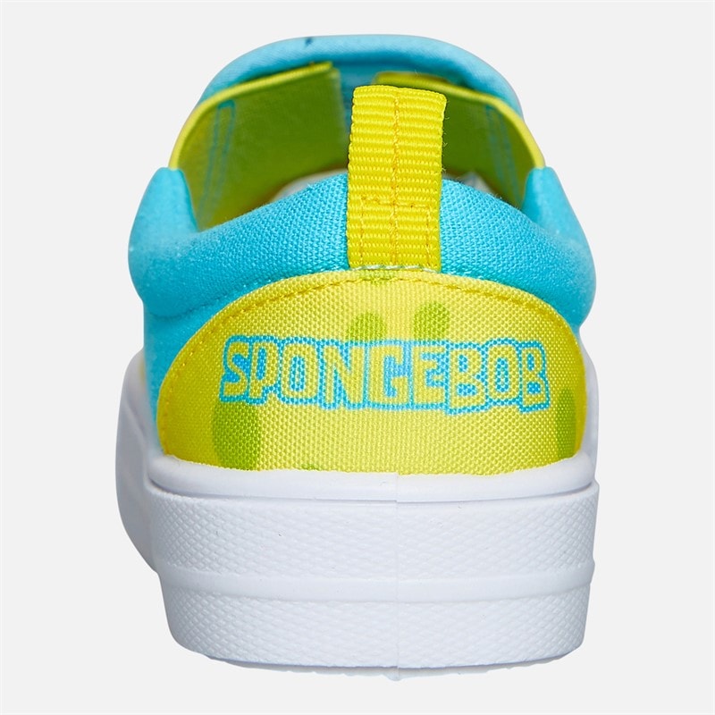 SpongeBob Kids Slip On Canvas Pumps Yellow/Blue - Image 3