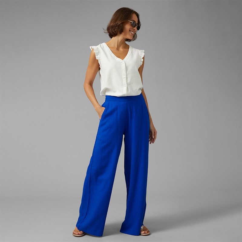 Amara Womens Reya Roanna Trousers Clematis Blue - Image 4