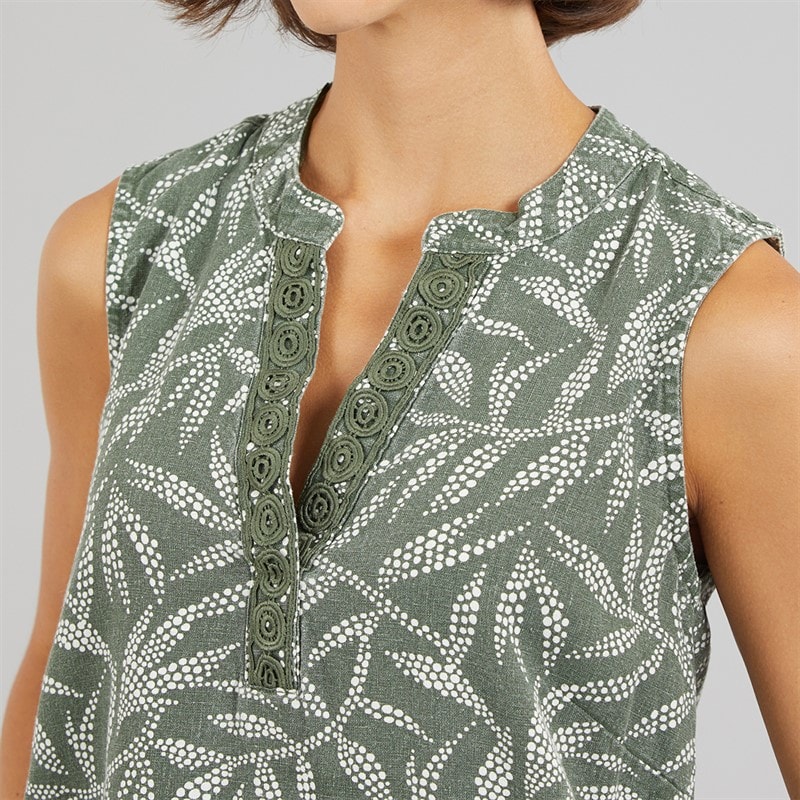 Amara Womens Reya Mersey Dress Thyme - Image 3