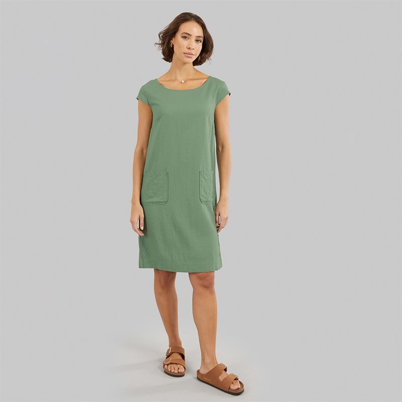 Amara Womens Reya Quanita Dress Sage Green - Image 3