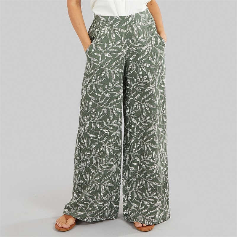 Amara Womens Reya Ramona Trousers Thyme - Image 1