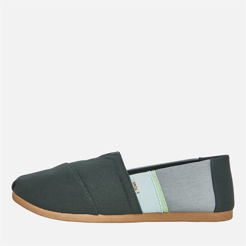 TOMS Mens Canvas Alpargata Espadrilles Dark Forest Green - Image 1