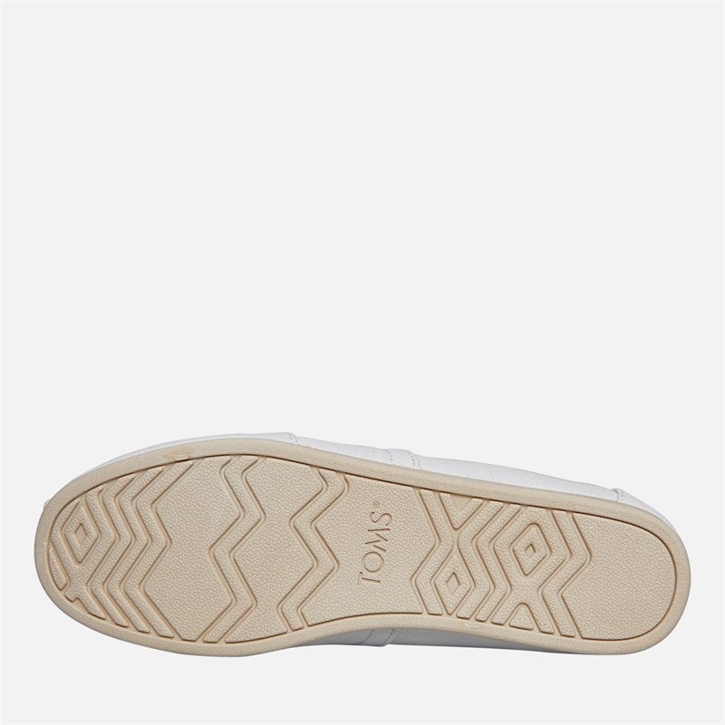 TOMS Mens Canvas Alpargata Espadrilles White - Image 2