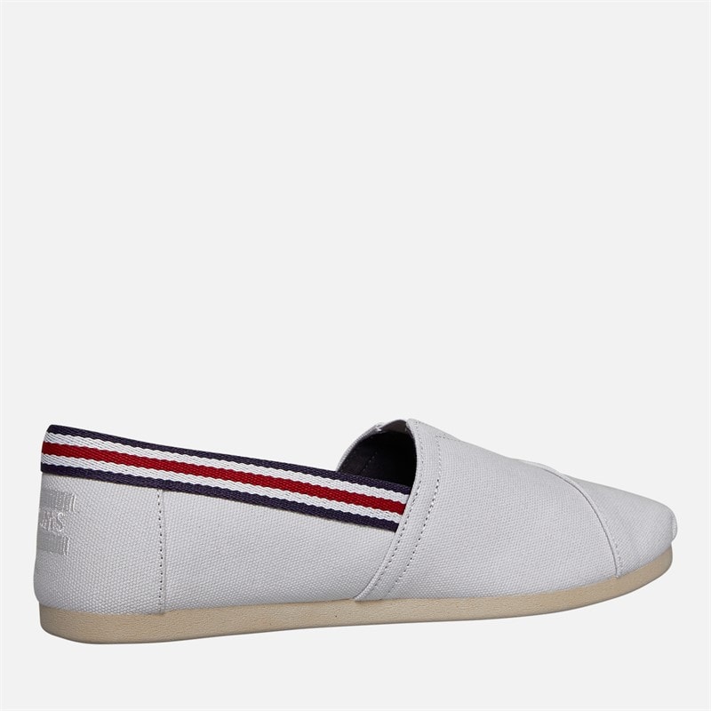 TOMS Mens Canvas Alpargata Espadrilles White - Image 5