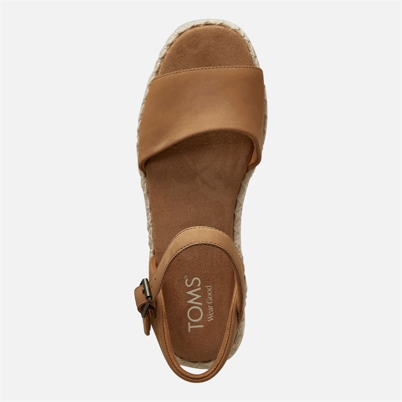 TOMS Womens Ronan Ankle Strap Sandals Tan - Image 4