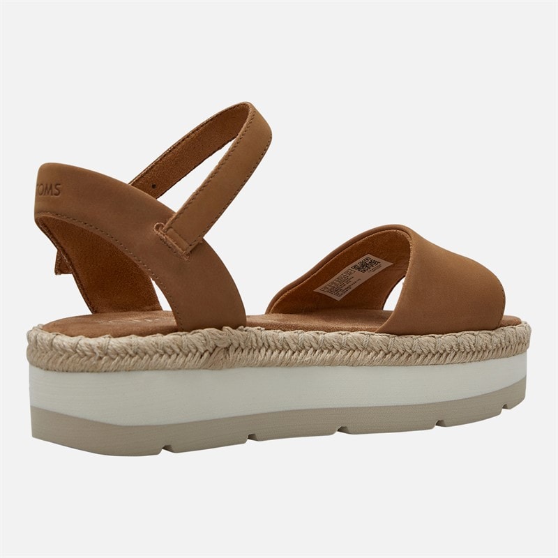 TOMS Womens Ronan Ankle Strap Sandals Tan - Image 5