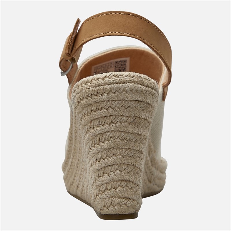 TOMS Womens Monica Ankle Strap Wedge Sandals Natural - Image 3