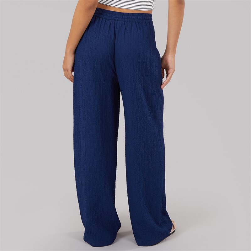Wednesday's Girl Womens Abbey Tie Waist Trousers Navy - Image 2