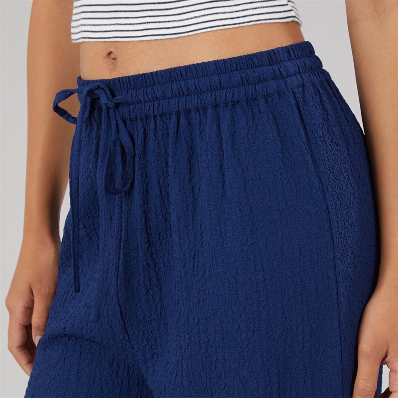 Wednesday's Girl Womens Abbey Tie Waist Trousers Navy - Image 4