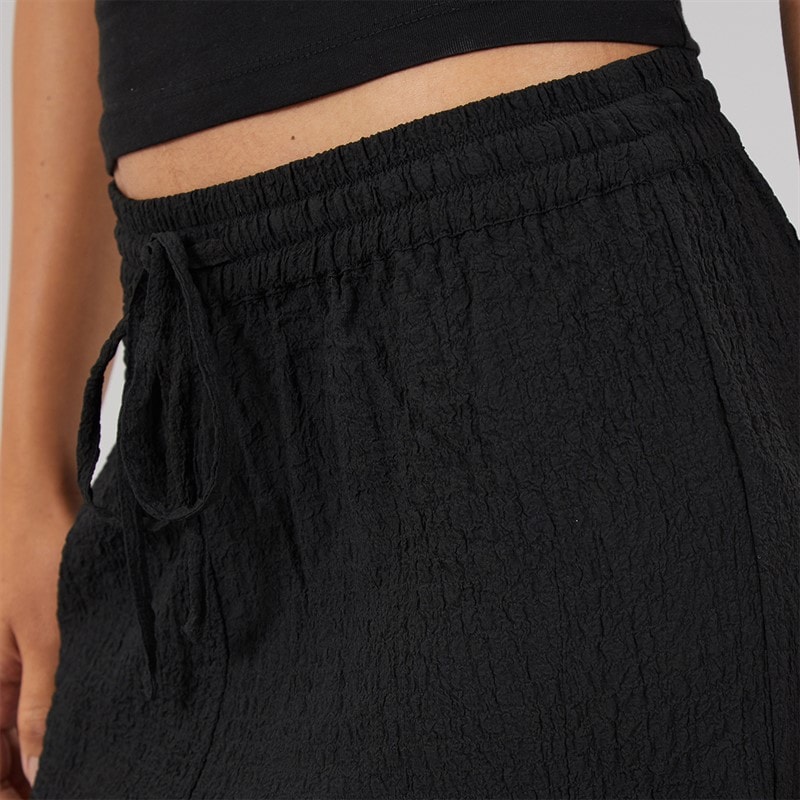 Wednesday's Girl Womens Abbey Tie Waist Trousers Black - Image 5