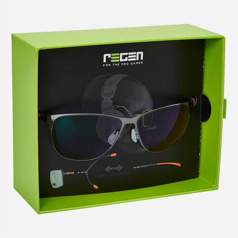 Regen Colour Enhancing Gaming Glasses Dark Gun - Image 5