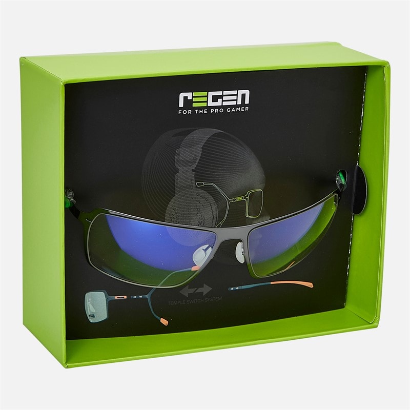 Regen Blue Blocking Gaming Glasses Dark Gun - Image 5