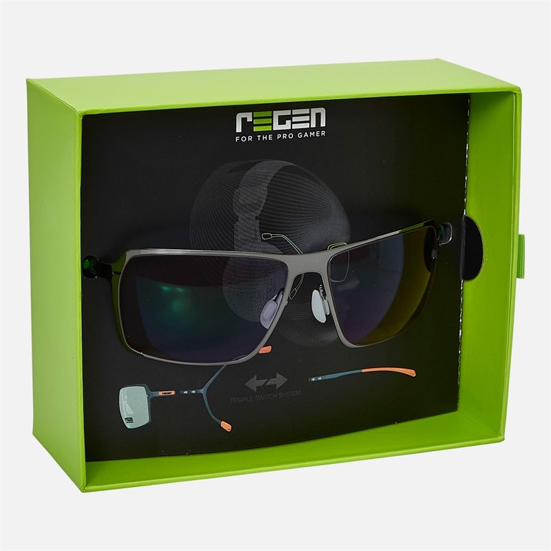 Regen Colour Enhancing Gaming Glasses Dark Gun - Image 5