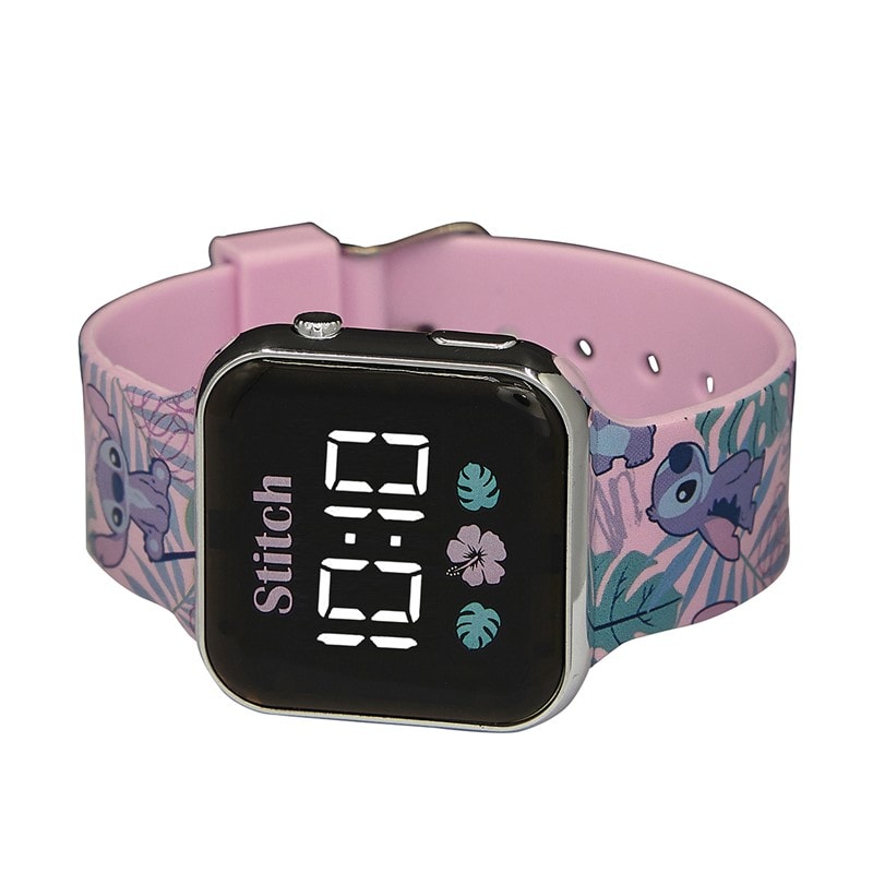 Lilo and Stitch Girls Printed Strap LED Watch Multi - Image 2