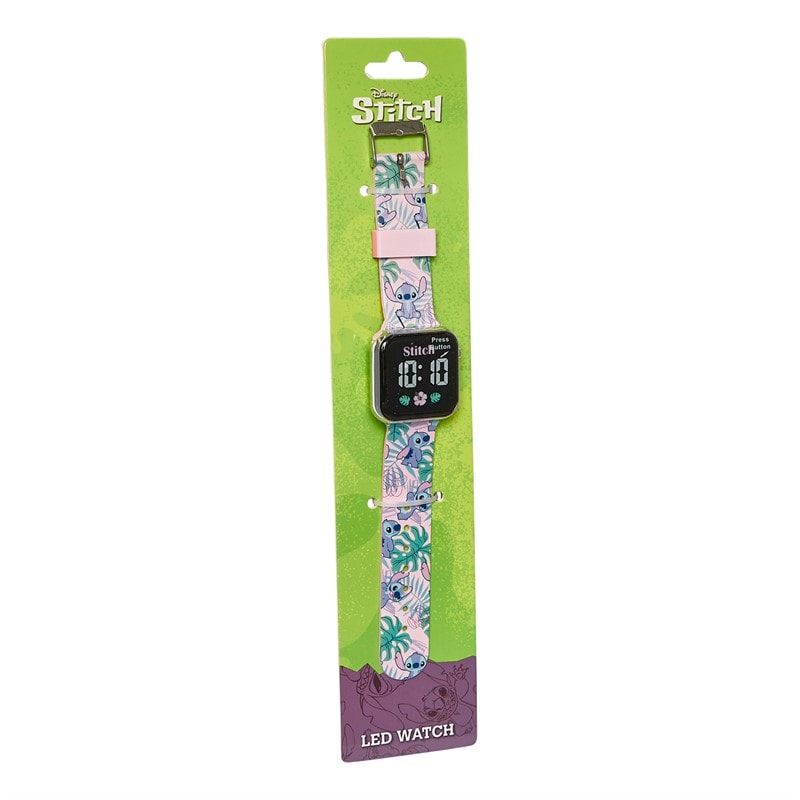 Lilo and Stitch Girls Printed Strap LED Watch Multi - Image 4
