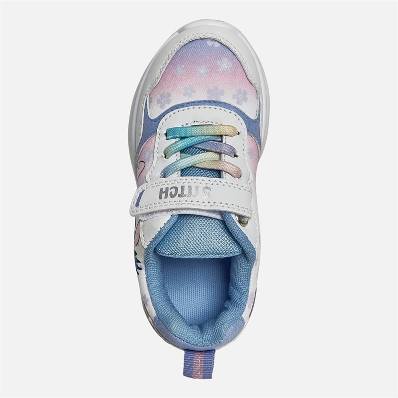 Lilo and Stitch Girls Stitch Sobat Light Up Trainers White/Multi - Image 4