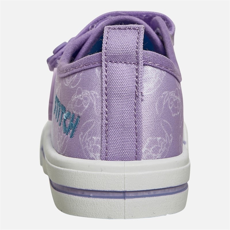 Lilo and Stitch Girls Stitch Canvas Pumps Lilac - Image 3