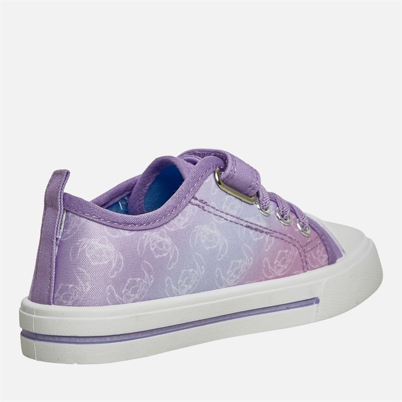 Lilo and Stitch Girls Stitch Canvas Pumps Lilac - Image 5