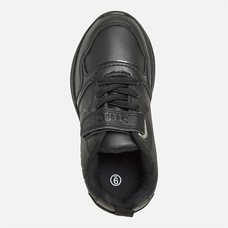 Lilo and Stitch Girls Light Up School Trainers Black - Image 4