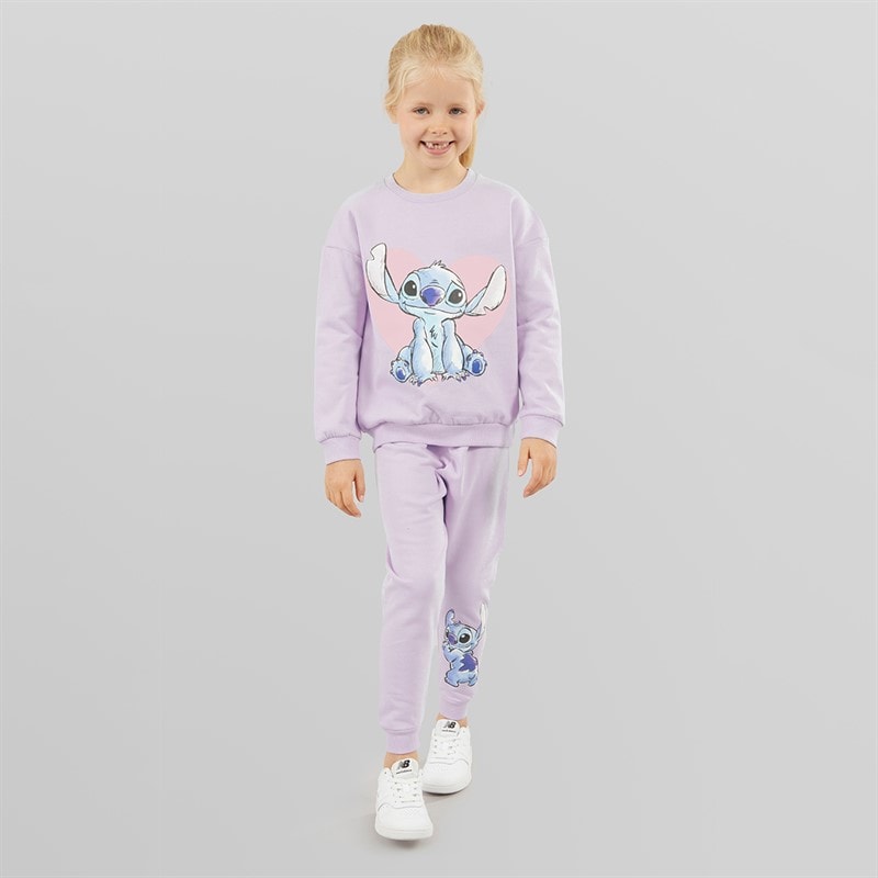 Lilo and Stitch Girls Tracksuit Lilac - Image 3