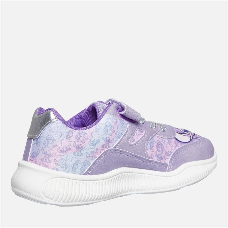 Lilo and Stitch Girls Troon Light Up Trainers Lilac - Image 5