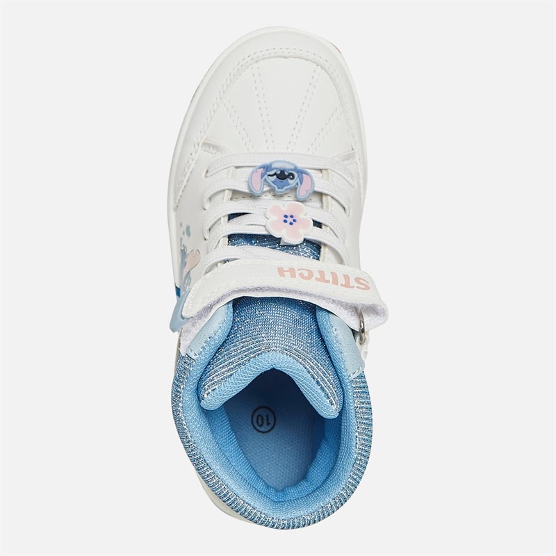 Lilo and Stitch Girls Stitch Hi-Top Trainers White/Multi - Image 4