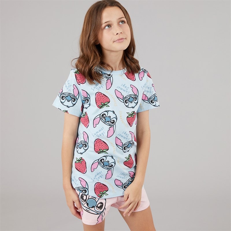 Disney Girls T-Shirt And Shorts Set Blue