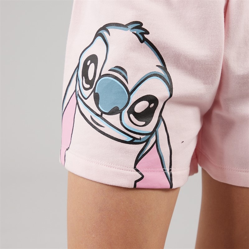 Lilo and Stitch Disney Girls T-Shirt And Shorts Set Blue - Image 3