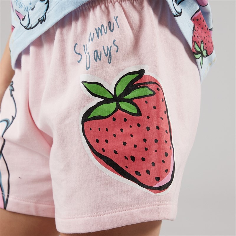 Lilo and Stitch Disney Girls T-Shirt And Shorts Set Blue - Image 5