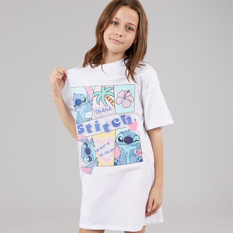 Lilo and Stitch Girls Dress White