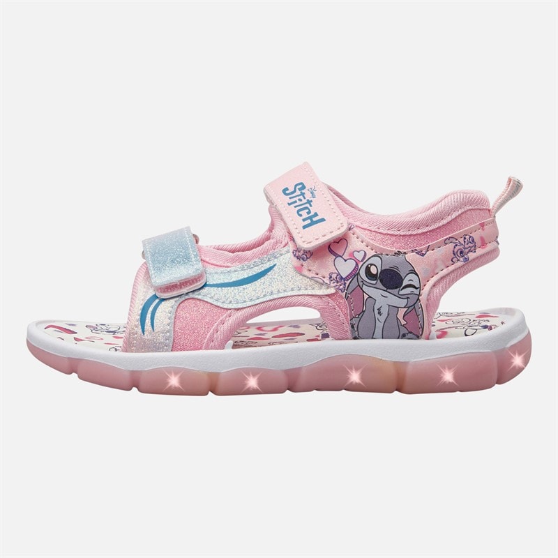 Lilo and Stitch Infant Girls Light Up Sandals Pink - Image 2
