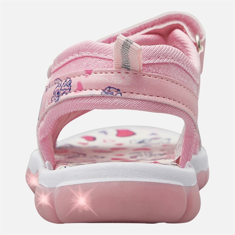 Lilo and Stitch Infant Girls Light Up Sandals Pink - Image 4