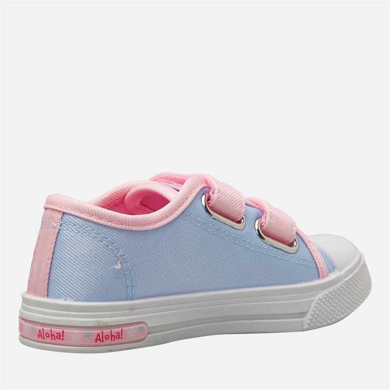 Lilo and Stitch Infant Girls Light Up Canvas Trainers Pink - Image 5