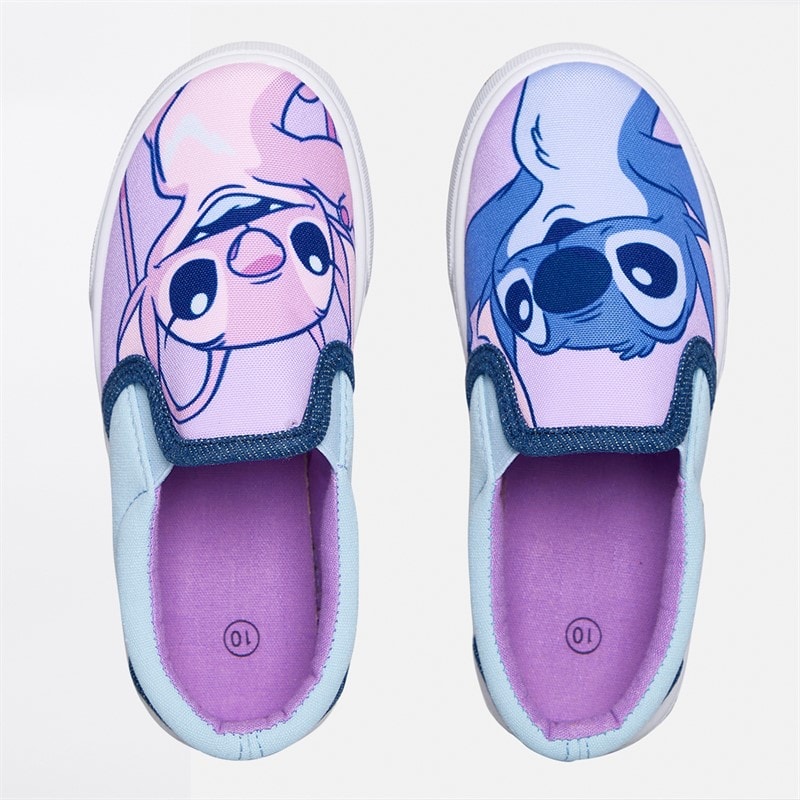 Lilo and Stitch Infant Girls Slip On Canvas Pumps Lilac/Multi - Image 4