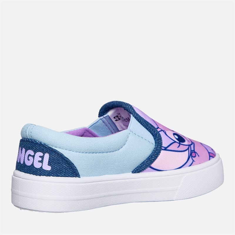 Lilo and Stitch Infant Girls Slip On Canvas Pumps Lilac/Multi - Image 5