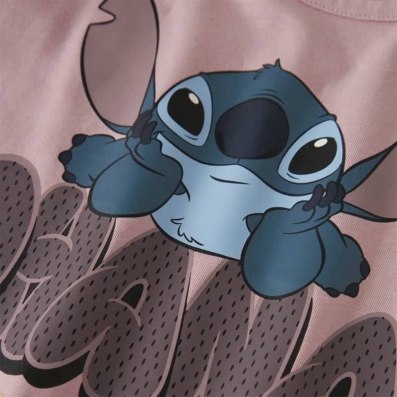 Lilo and Stitch Girls Olga Stitch Long Sleeve T-Shirt Keepsake Lilac - Image 3