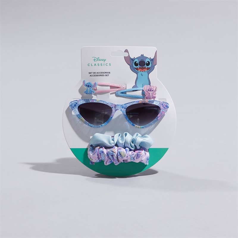 Lilo and Stitch Girls Five Piece Sunglasses Scrunchie And Hair Clip Set Multi - Image 2