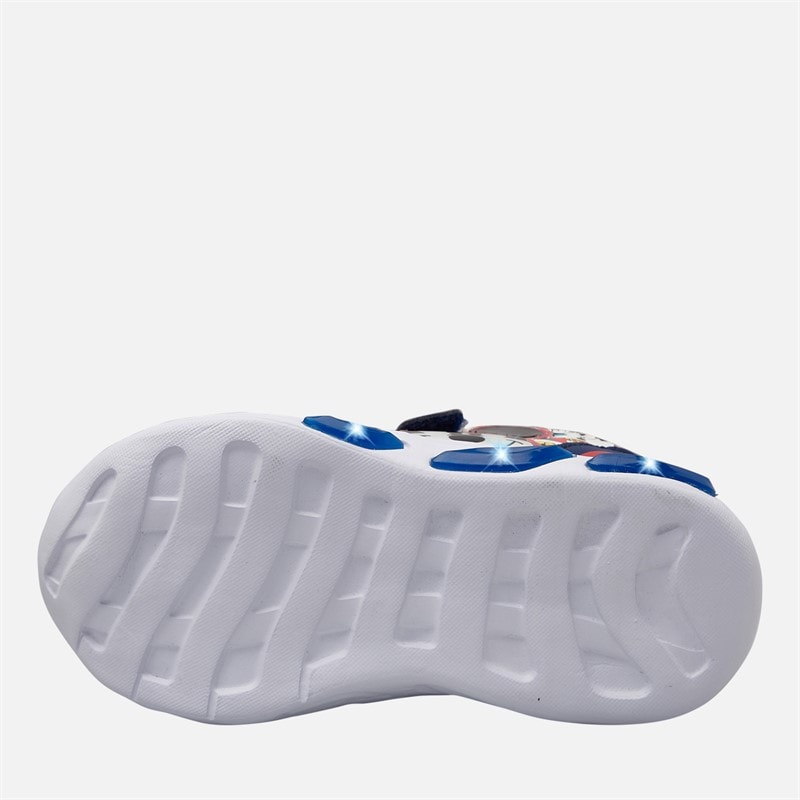 Mickey Mouse Infant Boys Light Up Trainers Blue - Image 2