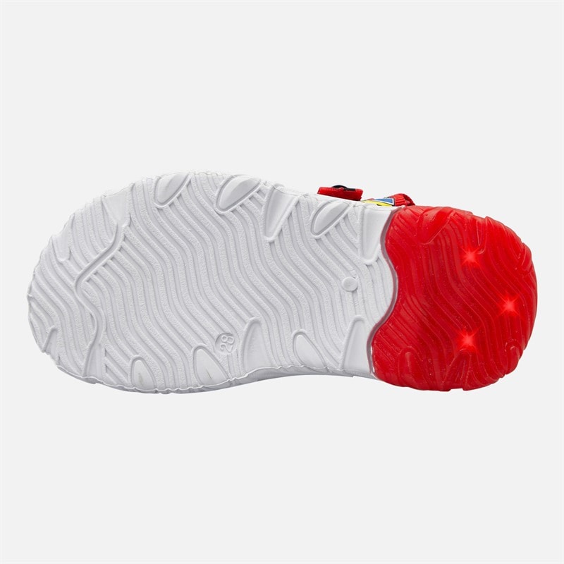 Mickey Mouse Infant Boys Light Up Sandals Red - Image 3