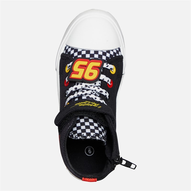Cars Infant Boys Lightning McQueen Hi Top Trainers Black/Red/Multi - Image 4
